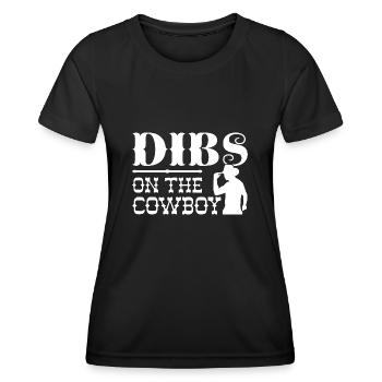 Dibs auf dem Cowboy - Frauen Funktions-T-Shirt - Schwarz - Vorne - AI Model Female 172 light (172cm)
