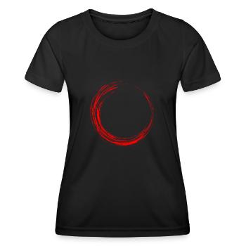 Circle Design Style New Red - Women's Functional T-Shirt - black - Front - AI Model Female 172 light (172cm)
