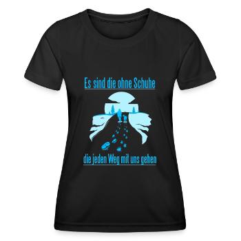 Hund Spazieren gehen Schöner Spruch Hundetrainer - Frauen Funktions-T-Shirt - Schwarz - Vorne - AI Model Female 172 light (172cm)