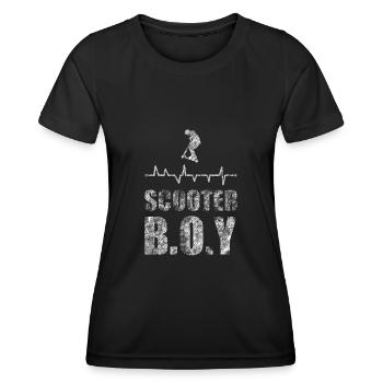 Stunt Scooter - T-shirt sport Femme - noir - Devant - AI Model Female 172 light (172cm)