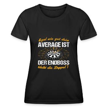 Dart Darts Darten Dartspieler Kneipe Dartscheibe - Frauen Funktions-T-Shirt - Schwarz - Vorne - AI Model Female 172 light (172cm)