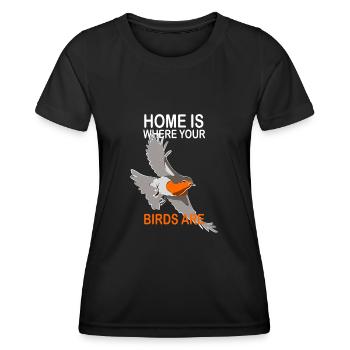 Bird Watching Birds Watching Birding Bird - Women's Functional T-Shirt - black - Front - AI Model Female 172 light (172cm)