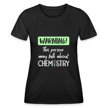 chemist - Women's Functional T-Shirt - black - Front - AI Model Female 172 light (172cm)