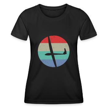 Planeurs Planeurs Planeurs - T-shirt sport Femme - noir - Devant - AI Model Female 172 light (172cm)
