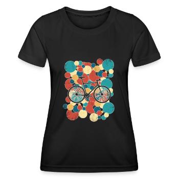 Bicycle workshop Bicycle fitter Bicycle - Women's Functional T-Shirt - black - Front - AI Model Female 172 light (172cm)