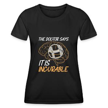 Pétanque Pétanque Pétanque Pétanque Pétanque - T-shirt sport Femme - noir - Devant - AI Model Female 172 light (172cm)