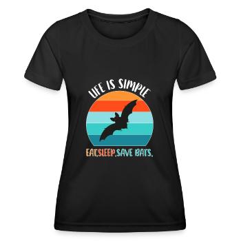Bat Bats - Women's Functional T-Shirt - black - Front - AI Model Female 172 light (172cm)