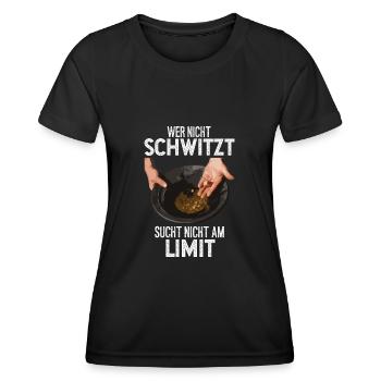 Goldsucher Goldwaschen Goldgraben Goldbarren - Frauen Funktions-T-Shirt - Schwarz - Vorne - AI Model Female 172 light (172cm)