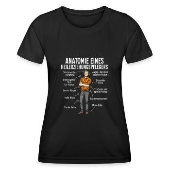 Heilerziehungspfleger Heilerziehungspflege hep - Frauen Funktions-T-Shirt - Schwarz - Vorne - AI Model Female 172 light (172cm)