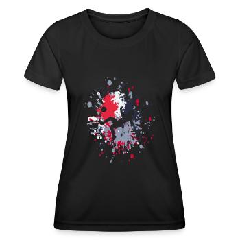 Ciseaux de football Kick Flash Kick Color Splash - T-shirt sport Femme - noir - Devant - AI Model Female 172 light (172cm)