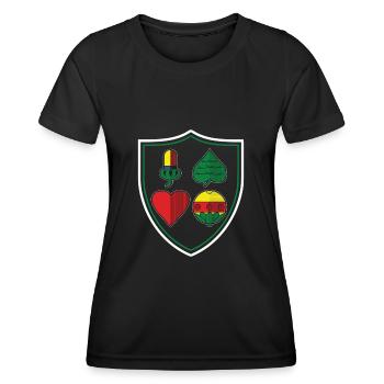 Schafkopf Watten Schnapsen Bayerisch-Schafkopf - T-shirt sport Femme - noir - Devant - AI Model Female 172 light (172cm)