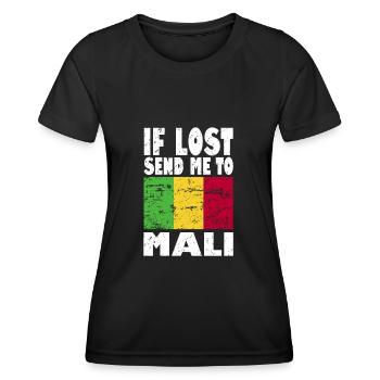 Mali Flagge Spruch - Frauen Funktions-T-Shirt - Schwarz - Vorne - AI Model Female 172 light (172cm)