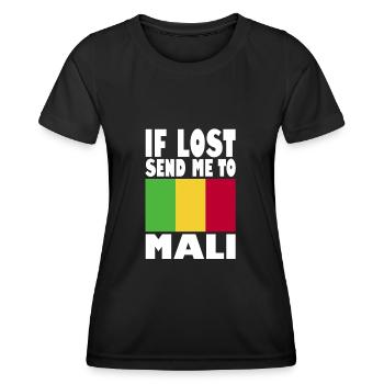 Mali Flagge Spruch - Frauen Funktions-T-Shirt - Schwarz - Vorne - AI Model Female 172 light (172cm)