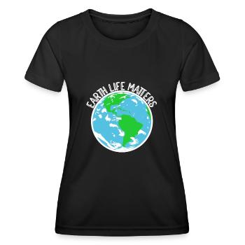 Naturschutz Klima Naturschützer Meer - Frauen Funktions-T-Shirt - Schwarz - Vorne - AI Model Female 172 light (172cm)