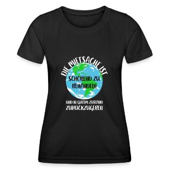 Naturschutz Klima Naturschützer Meer - Frauen Funktions-T-Shirt - Schwarz - Vorne - AI Model Female 172 light (172cm)