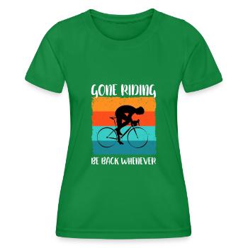 Fahrradsport Rennrad Fahrrad Gravel Zeitfahrrad - Frauen Funktions-T-Shirt - Kelly Green - Vorne - AI Model Female 172 dark (172cm)