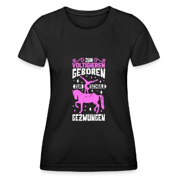 Voltigieren - Frauen Funktions-T-Shirt - Schwarz - Vorne - AI Model Female 172 light (172cm)