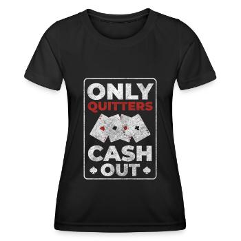 Casino Glücksspiel Pokern - Frauen Funktions-T-Shirt - Schwarz - Vorne - AI Model Female 172 light (172cm)