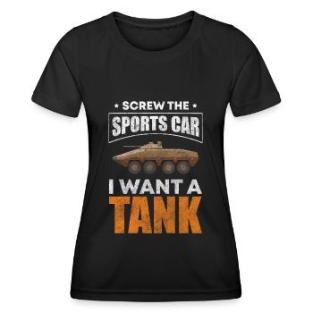 Krieg Kampf Streitkraft - Frauen Funktions-T-Shirt - Schwarz - Vorne - AI Model Female 172 light (172cm)