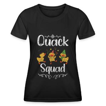 Duckling Bathing Duck Bathtub - Women's Functional T-Shirt - black - Front - AI Model Female 172 light (172cm)