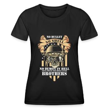 Militär Kämpfen Luftwaffe - Frauen Funktions-T-Shirt - Schwarz - Vorne - AI Model Female 172 light (172cm)