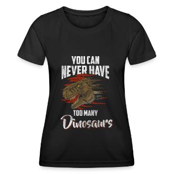 Dino Raptor - Women's Functional T-Shirt - black - Front - AI Model Female 172 light (172cm)