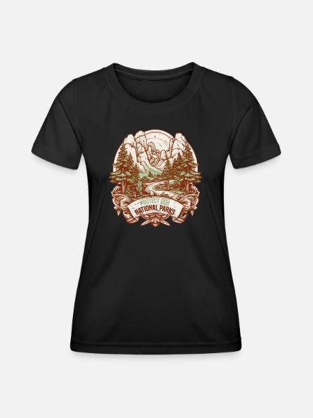 protect our national parks - Women's Functional T-Shirt - black
