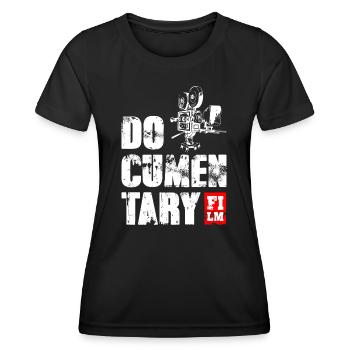 Documentary Film - Frauen Funktions-T-Shirt - Schwarz - Vorne - AI Model Female 172 light (172cm)
