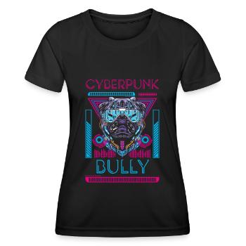 Cyborg Android Néon - T-shirt sport Femme - noir - Devant - AI Model Female 172 light (172cm)