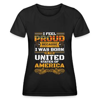United States American Dream - Women's Functional T-Shirt - black - Front - AI Model Female 172 light (172cm)