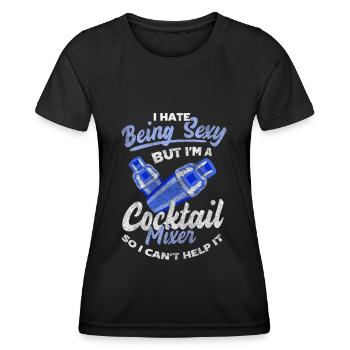 Cocktail Drinks Drinks Celebrations - Women's Functional T-Shirt - black - Front - AI Model Female 172 light (172cm)