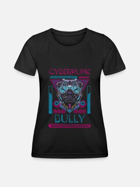 Cyberpunk Roboter Futuristisch - Frauen Funktions-T-Shirt - Schwarz