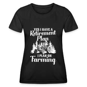 Landwirt Hof Demonstrieren Nutztiere - Frauen Funktions-T-Shirt - Schwarz - Vorne - AI Model Female 172 light (172cm)