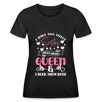 Hullern Ring Slimming Fit - T-shirt sport Femme - noir - Devant - AI Model Female 172 light (172cm)