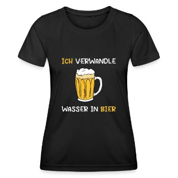 Brauer Bier Brauen Braumeister Hopfen Geschenk - Frauen Funktions-T-Shirt - Schwarz - Vorne - AI Model Female 172 light (172cm)