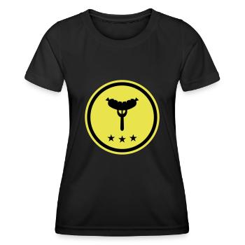 Sausage fork - Women's Functional T-Shirt - black - Front - AI Model Female 172 light (172cm)