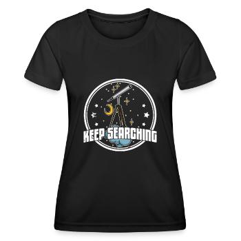 Télescope Télescope Observation des étoiles Hobby - T-shirt sport Femme - noir - Devant - AI Model Female 172 light (172cm)