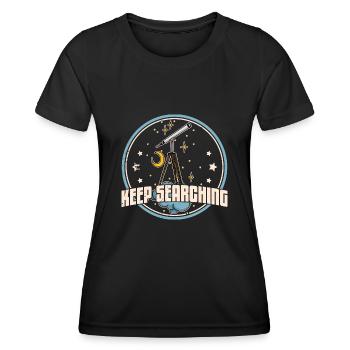 Télescope Télescope Observation des étoiles Hobby - T-shirt sport Femme - noir - Devant - AI Model Female 172 light (172cm)