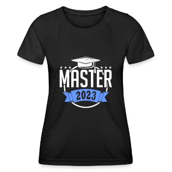 Master 2023 Graduation Graduation Uni - Women's Functional T-Shirt - black - Front - AI Model Female 172 light (172cm)