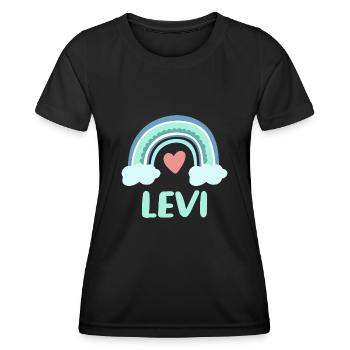 Levi Nom Rainbow Baby - T-shirt sport Femme - noir - Devant - AI Model Female 172 light (172cm)