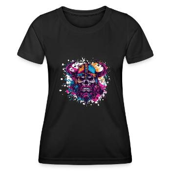 Viking Skeleton - Women's Functional T-Shirt - black - Front - AI Model Female 172 light (172cm)