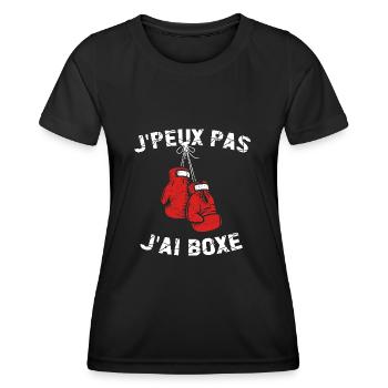 Boxer - Box Jersey - I Can't I Boxed - Women's Functional T-Shirt - black - Front - AI Model Female 172 light (172cm)