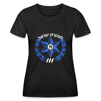 Israel Army Intelligence Mossad Jewish - Women's Functional T-Shirt - black - Front - AI Model Female 172 light (172cm)