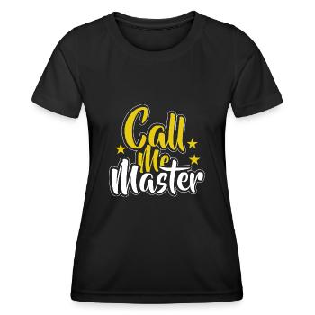 Diplôme de Master Diplôme Université - T-shirt sport Femme - noir - Devant - AI Model Female 172 light (172cm)