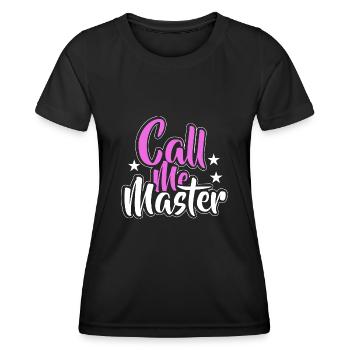 Diplôme de Master Diplôme Université - T-shirt sport Femme - noir - Devant - AI Model Female 172 light (172cm)