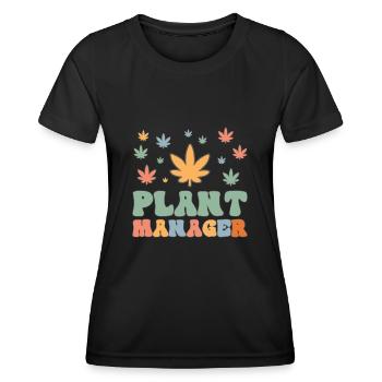 Cannabis Marijuana Weed Smoking - Women's Functional T-Shirt - black - Front - AI Model Female 172 light (172cm)