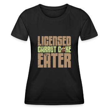 Carrot Cake Baking Baker Cake Pastry Shop - Women's Functional T-Shirt - black - Front - AI Model Female 172 light (172cm)