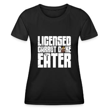 Carrot Cake Baking Baker Cake Pastry Shop - Women's Functional T-Shirt - black - Front - AI Model Female 172 light (172cm)