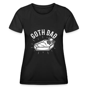 Papa gothique - T-shirt sport Femme - noir - Devant - AI Model Female 172 light (172cm)