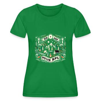 Go Ask Your Spl 8 - Women's Functional T-Shirt - kelly green - Front - AI Model Female 172 dark (172cm)